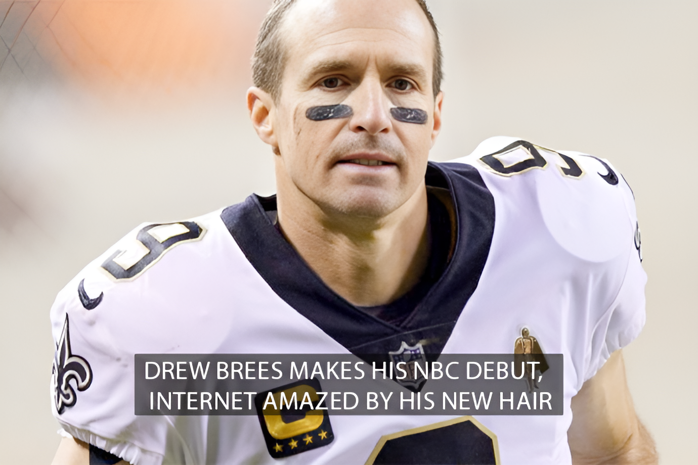 Drew Brees Makes His NBC Debut, Internet Amazed by His New Hair