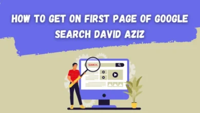 how to get on first page of google search david az