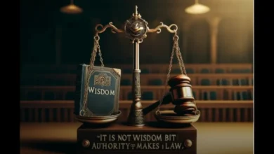 it is not wisdom but authority that makes a law. t - tymoff